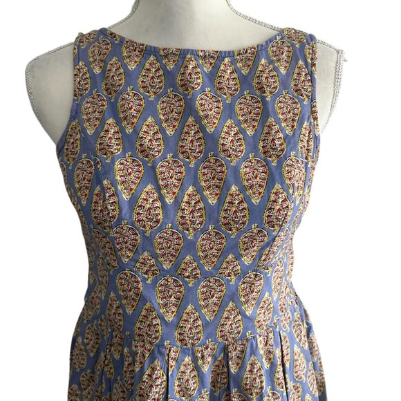 ESHAKTI Multicolor Leaf Print A Line Dress Size 2 - Picture 7 of 8